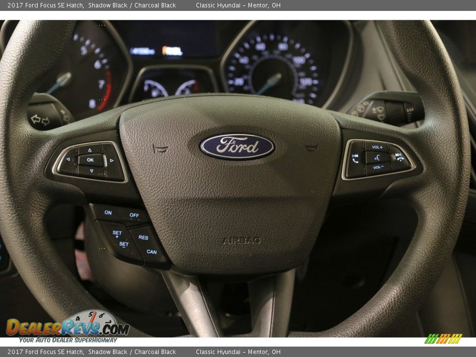 2017 Ford Focus SE Hatch Shadow Black / Charcoal Black Photo #7