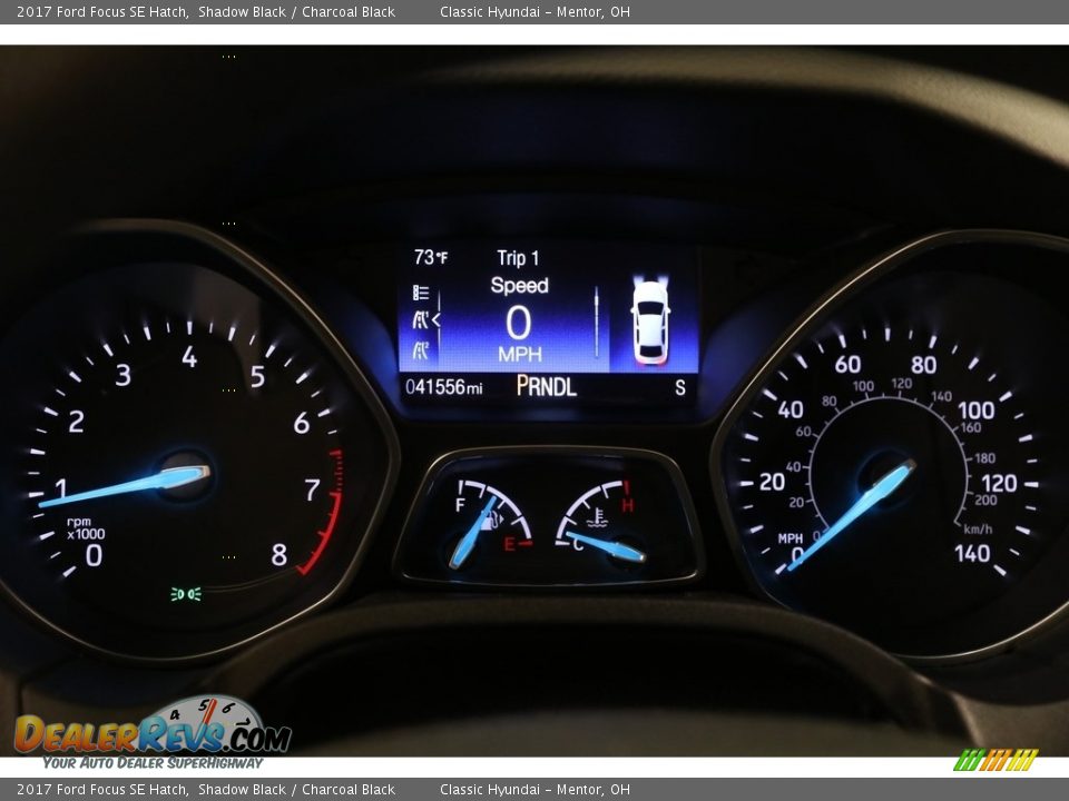2017 Ford Focus SE Hatch Shadow Black / Charcoal Black Photo #8