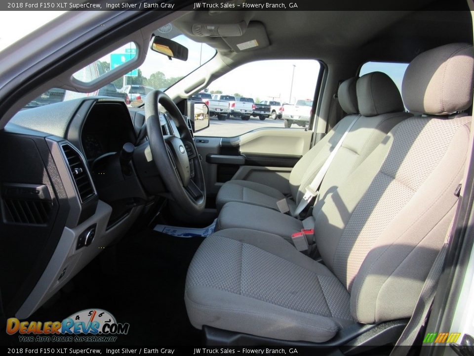 2018 Ford F150 XLT SuperCrew Ingot Silver / Earth Gray Photo #17