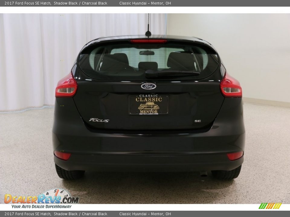 2017 Ford Focus SE Hatch Shadow Black / Charcoal Black Photo #17