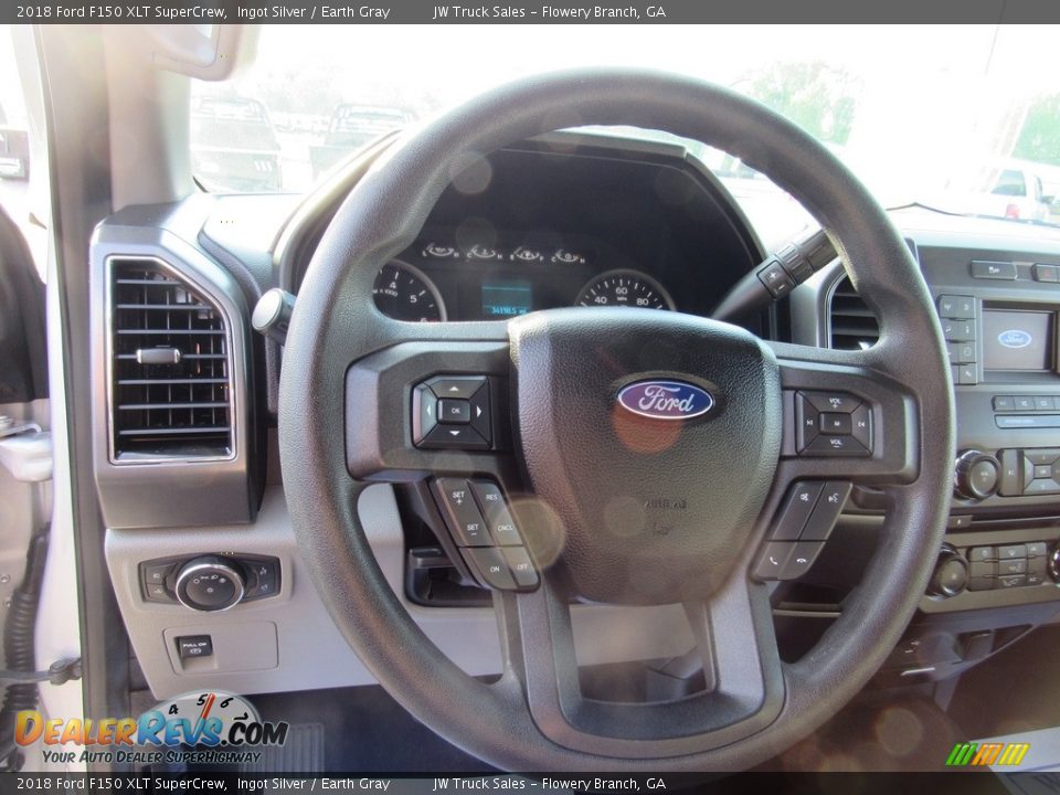 2018 Ford F150 XLT SuperCrew Ingot Silver / Earth Gray Photo #20