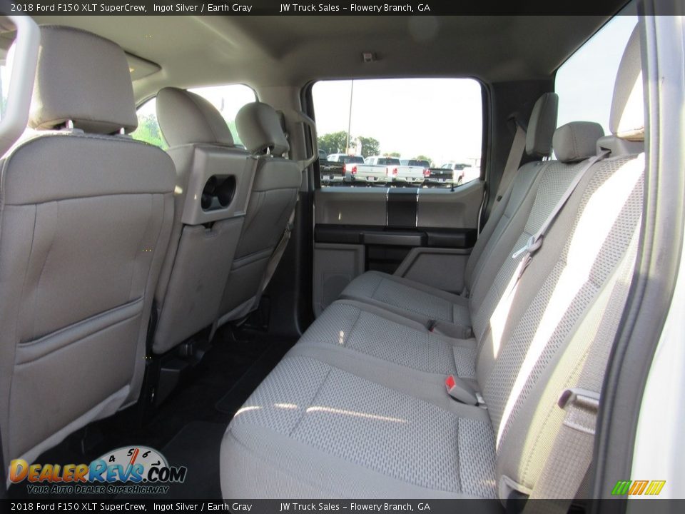 2018 Ford F150 XLT SuperCrew Ingot Silver / Earth Gray Photo #27