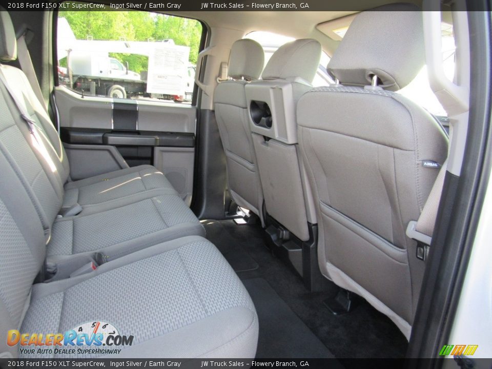 2018 Ford F150 XLT SuperCrew Ingot Silver / Earth Gray Photo #31