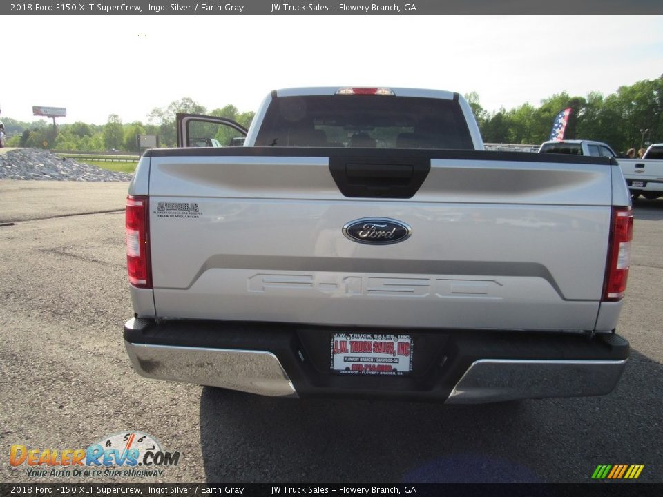 2018 Ford F150 XLT SuperCrew Ingot Silver / Earth Gray Photo #32
