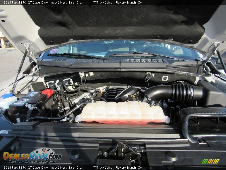 2018 Ford F150 XLT SuperCrew Ingot Silver / Earth Gray Photo #34