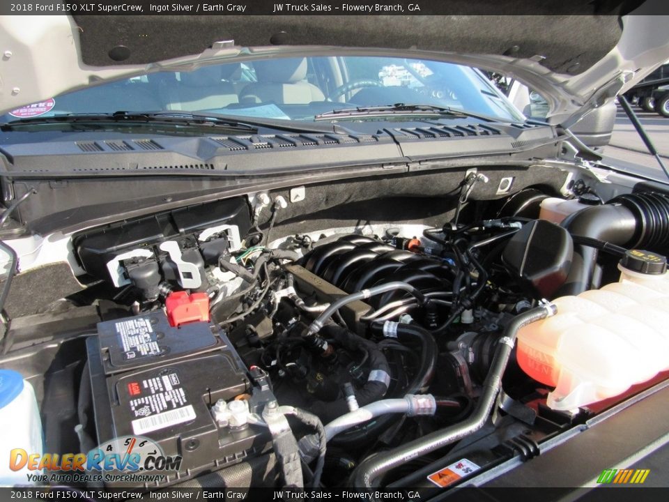 2018 Ford F150 XLT SuperCrew Ingot Silver / Earth Gray Photo #36