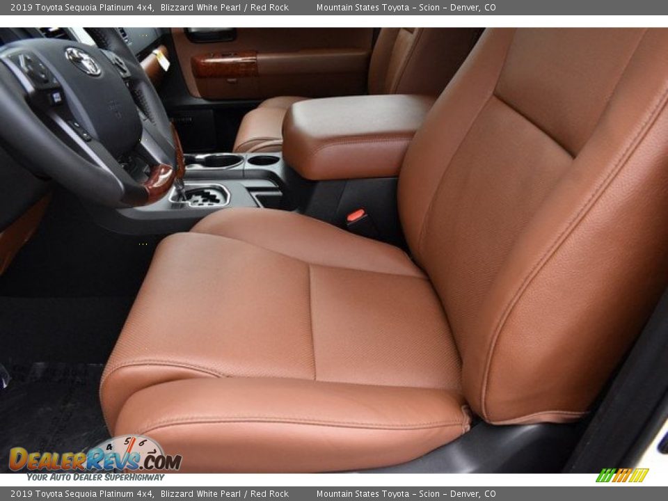 Front Seat of 2019 Toyota Sequoia Platinum 4x4 Photo #6