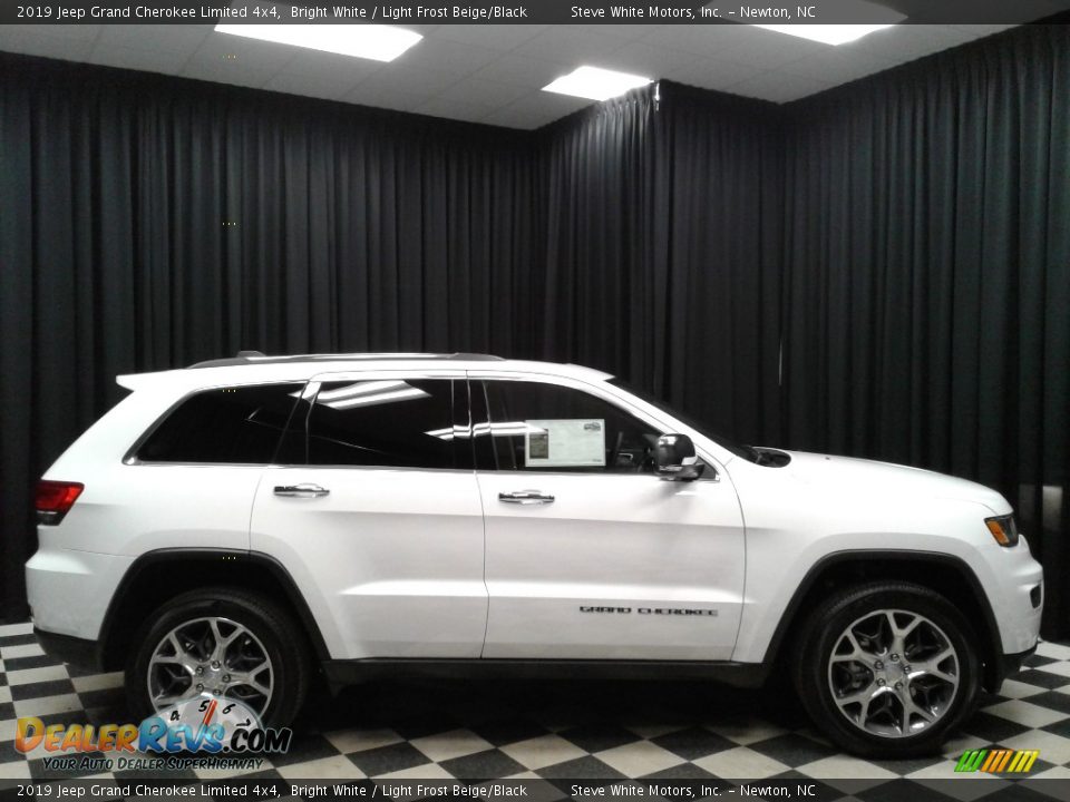 2019 Jeep Grand Cherokee Limited 4x4 Bright White / Light Frost Beige/Black Photo #5
