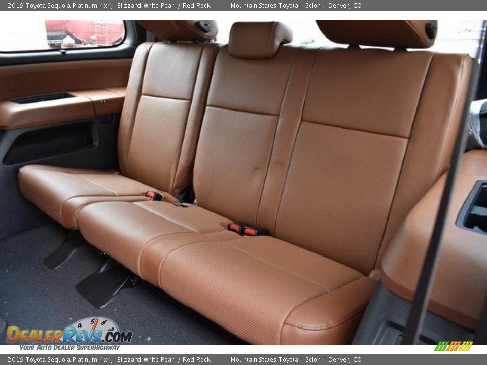 Rear Seat of 2019 Toyota Sequoia Platinum 4x4 Photo #12