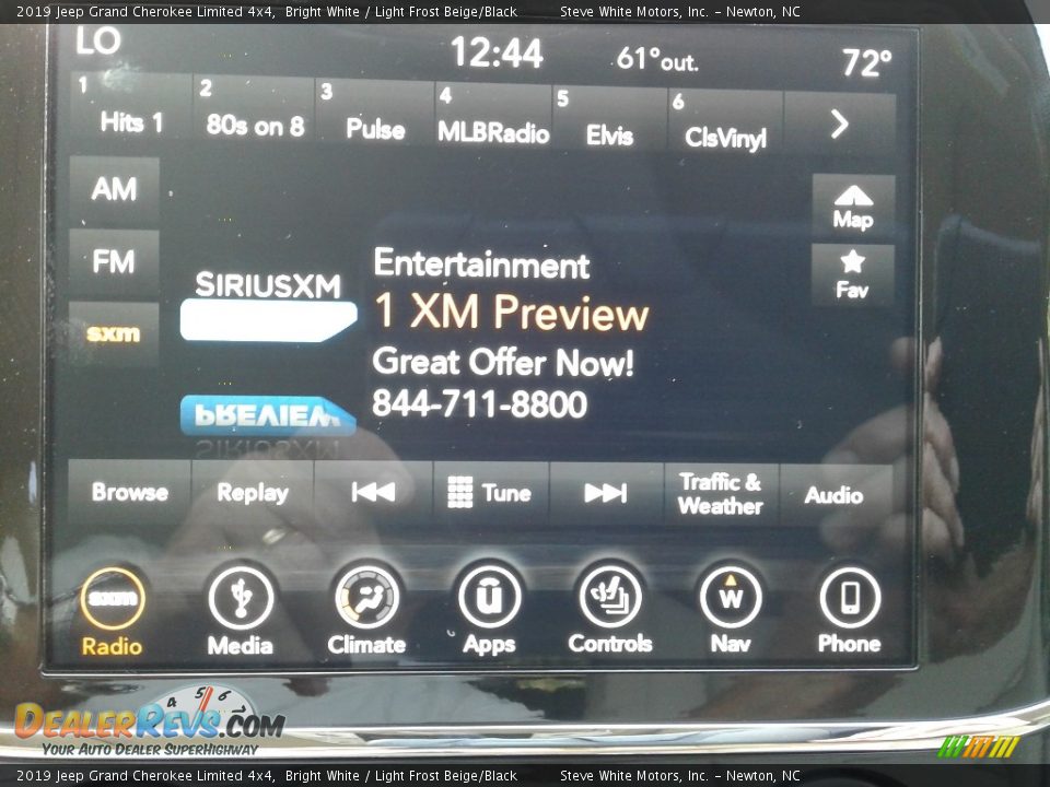 2019 Jeep Grand Cherokee Limited 4x4 Bright White / Light Frost Beige/Black Photo #22