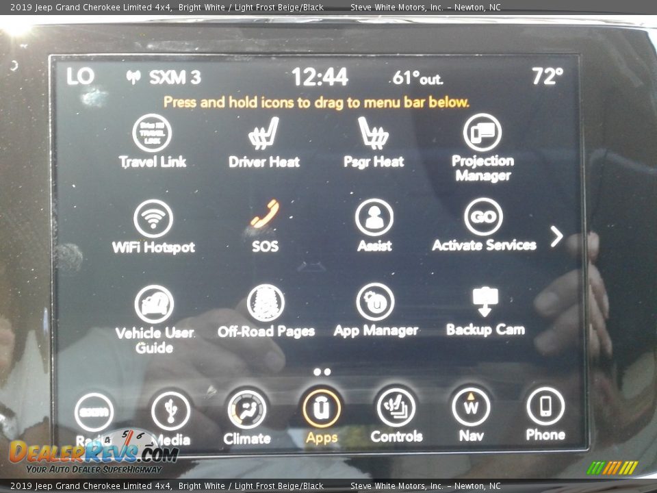 2019 Jeep Grand Cherokee Limited 4x4 Bright White / Light Frost Beige/Black Photo #27