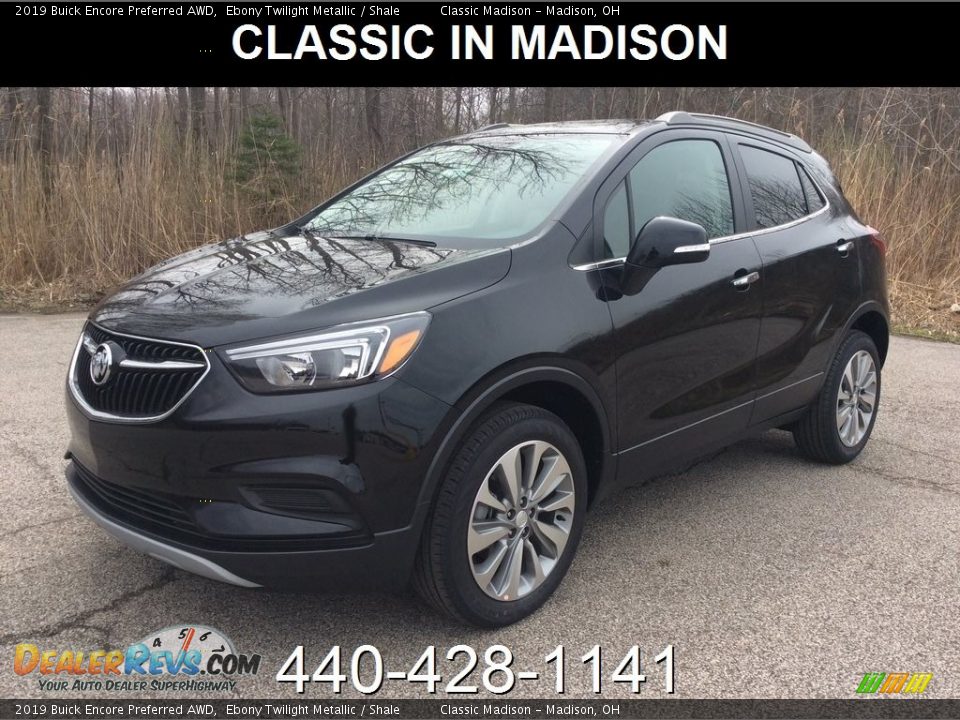 2019 Buick Encore Preferred AWD Ebony Twilight Metallic / Shale Photo #1