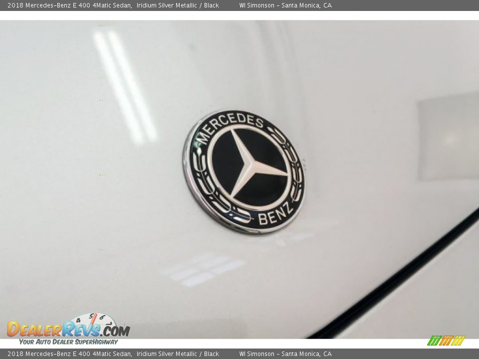2018 Mercedes-Benz E 400 4Matic Sedan Iridium Silver Metallic / Black Photo #33