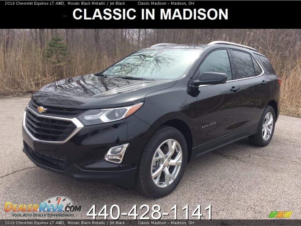 2019 Chevrolet Equinox LT AWD Mosaic Black Metallic / Jet Black Photo #1