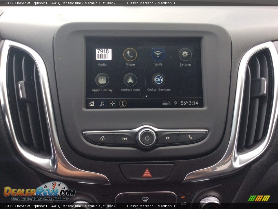 2019 Chevrolet Equinox LT AWD Mosaic Black Metallic / Jet Black Photo #14