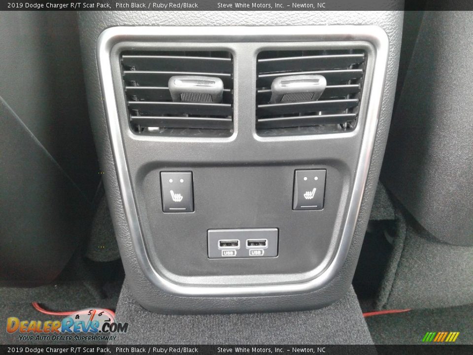 2019 Dodge Charger R/T Scat Pack Pitch Black / Ruby Red/Black Photo #13