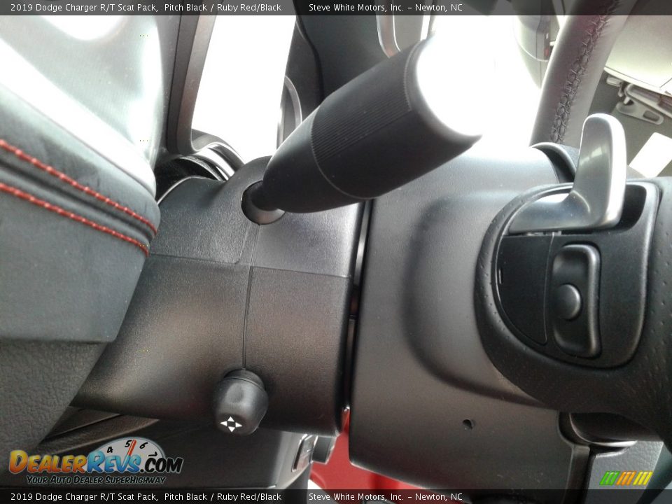 2019 Dodge Charger R/T Scat Pack Pitch Black / Ruby Red/Black Photo #16