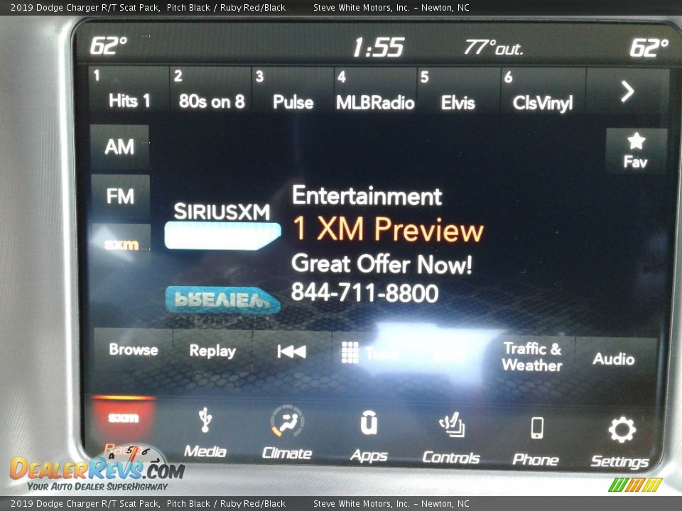 2019 Dodge Charger R/T Scat Pack Pitch Black / Ruby Red/Black Photo #21