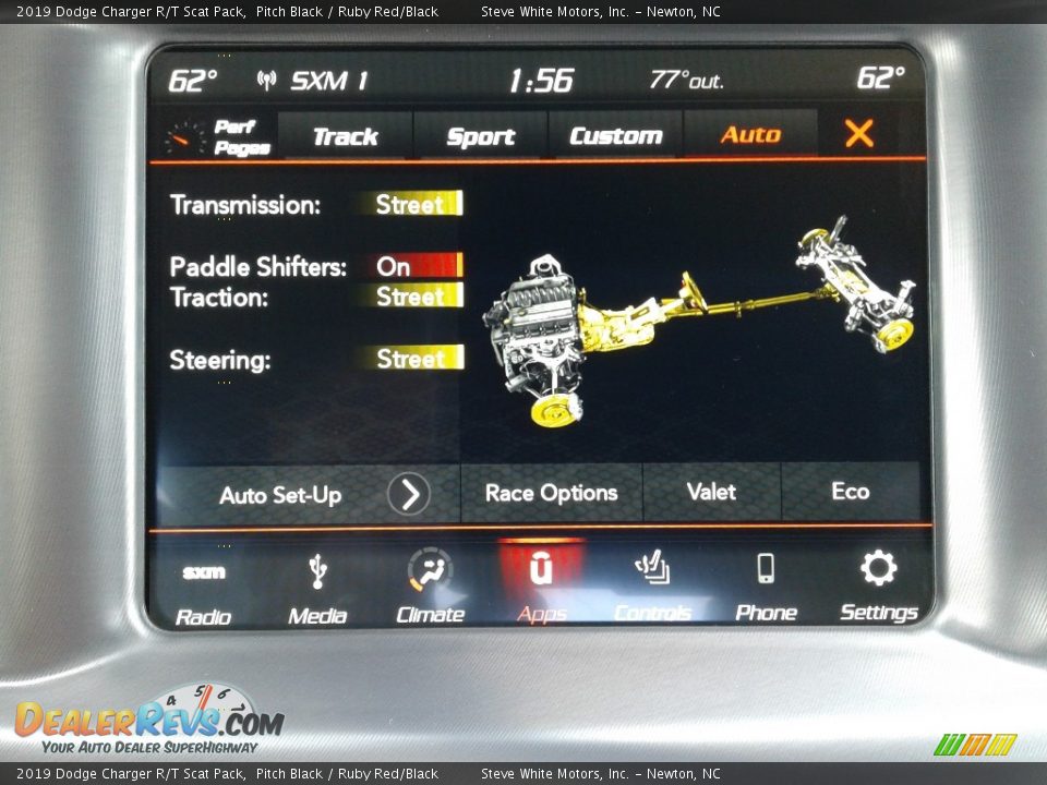 2019 Dodge Charger R/T Scat Pack Pitch Black / Ruby Red/Black Photo #28