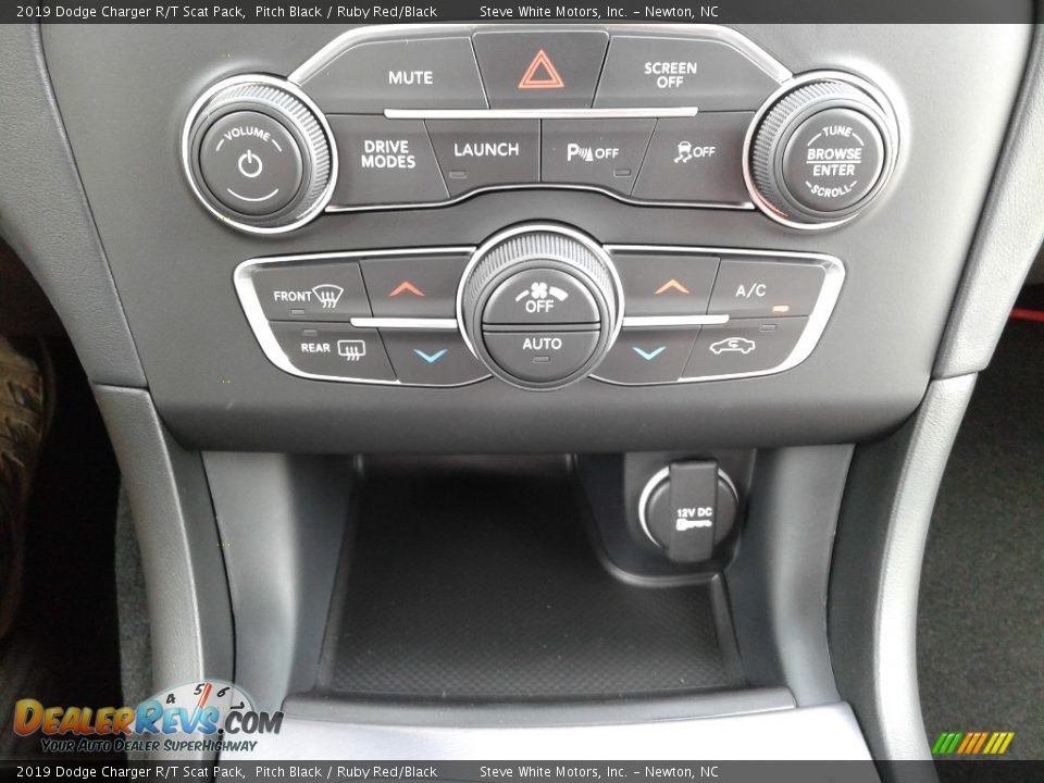 2019 Dodge Charger R/T Scat Pack Pitch Black / Ruby Red/Black Photo #29