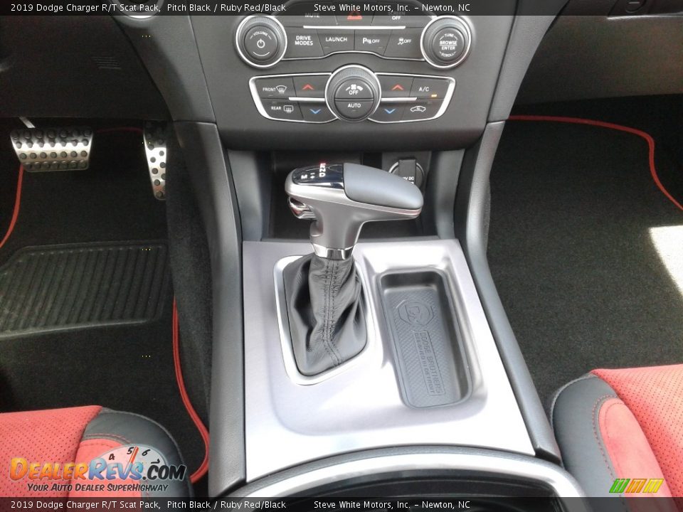 2019 Dodge Charger R/T Scat Pack Pitch Black / Ruby Red/Black Photo #30