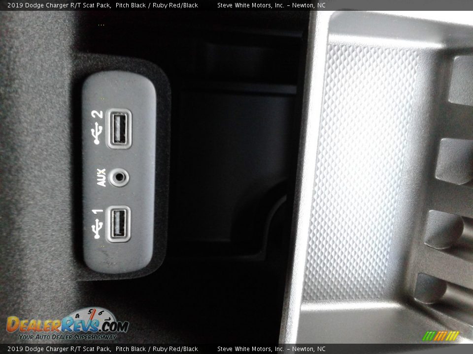 2019 Dodge Charger R/T Scat Pack Pitch Black / Ruby Red/Black Photo #31