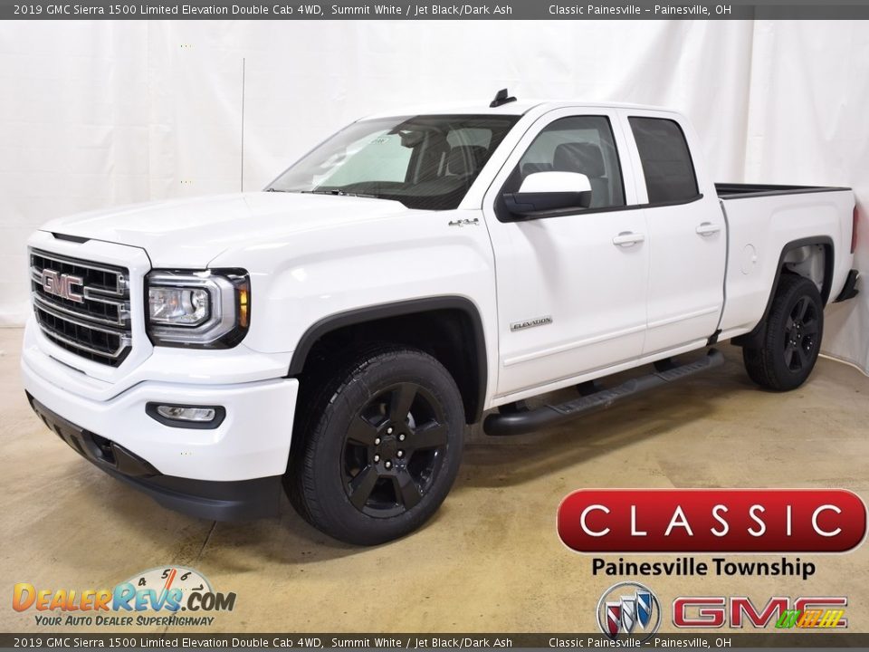 2019 GMC Sierra 1500 Limited Elevation Double Cab 4WD Summit White / Jet Black/Dark Ash Photo #1