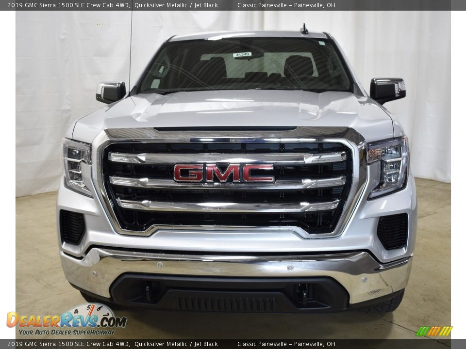 2019 GMC Sierra 1500 SLE Crew Cab 4WD Quicksilver Metallic / Jet Black Photo #4