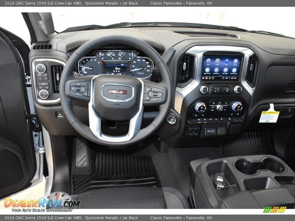 2019 GMC Sierra 1500 SLE Crew Cab 4WD Quicksilver Metallic / Jet Black Photo #8