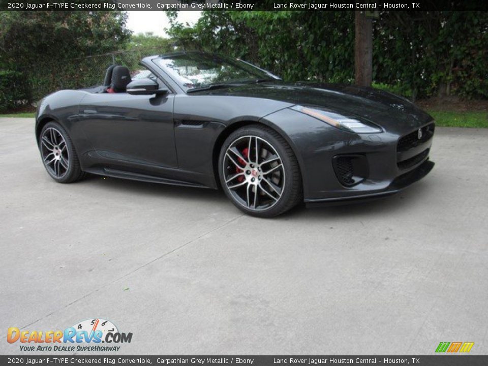 Carpathian Grey Metallic 2020 Jaguar F-TYPE Checkered Flag Convertible Photo #1