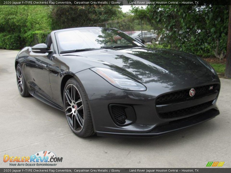 Carpathian Grey Metallic 2020 Jaguar F-TYPE Checkered Flag Convertible Photo #2