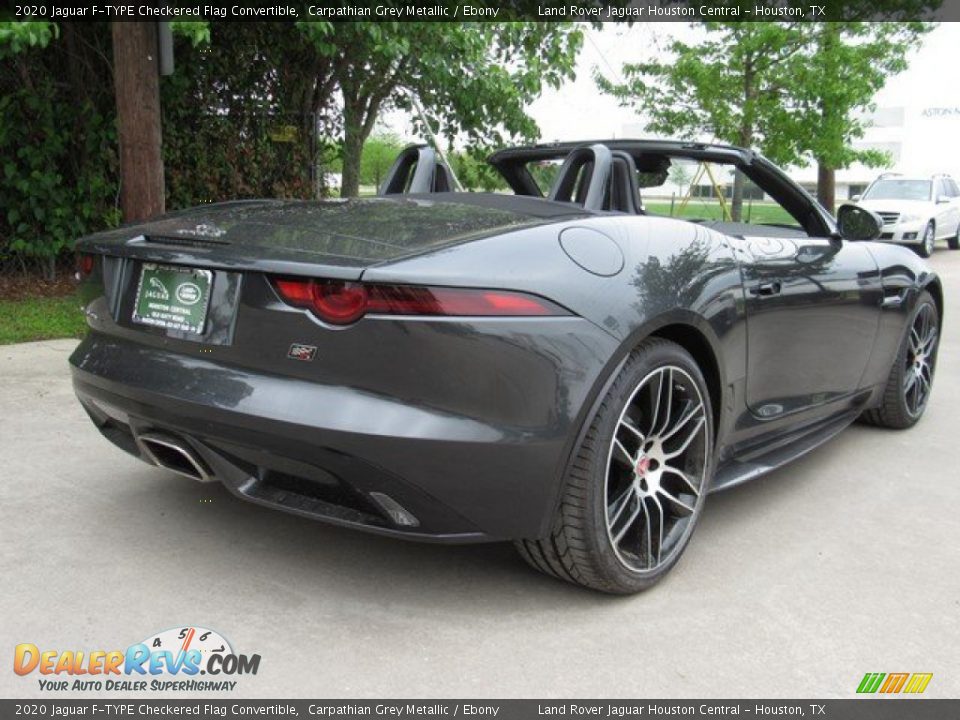 2020 Jaguar F-TYPE Checkered Flag Convertible Carpathian Grey Metallic / Ebony Photo #7