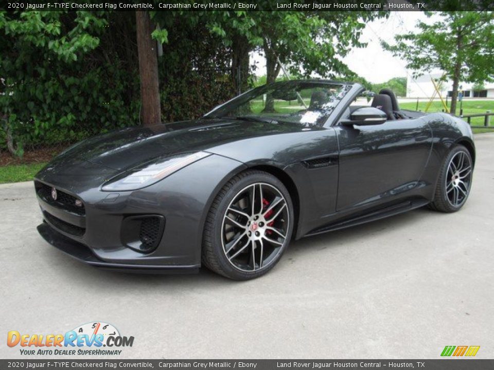 Front 3/4 View of 2020 Jaguar F-TYPE Checkered Flag Convertible Photo #10