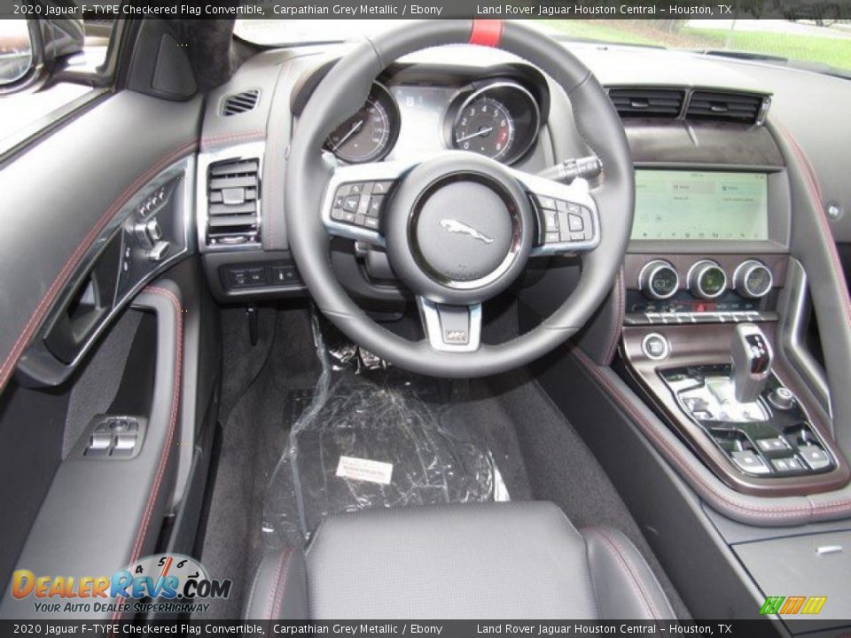 2020 Jaguar F-TYPE Checkered Flag Convertible Steering Wheel Photo #13