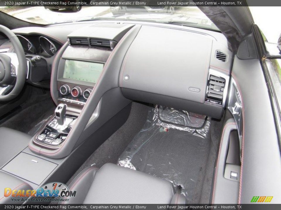 Dashboard of 2020 Jaguar F-TYPE Checkered Flag Convertible Photo #14