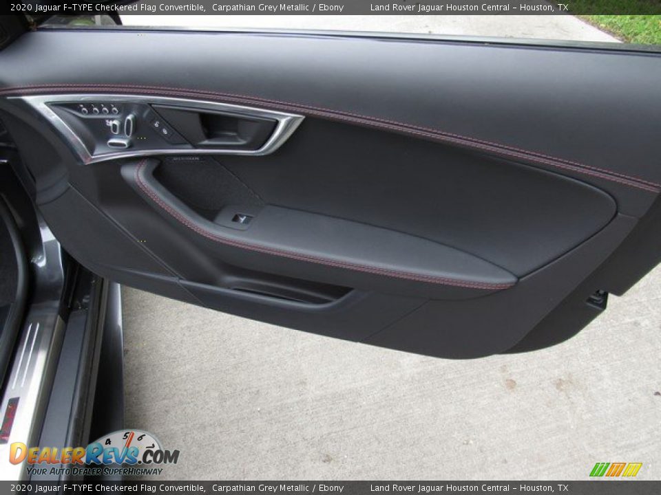 Door Panel of 2020 Jaguar F-TYPE Checkered Flag Convertible Photo #16