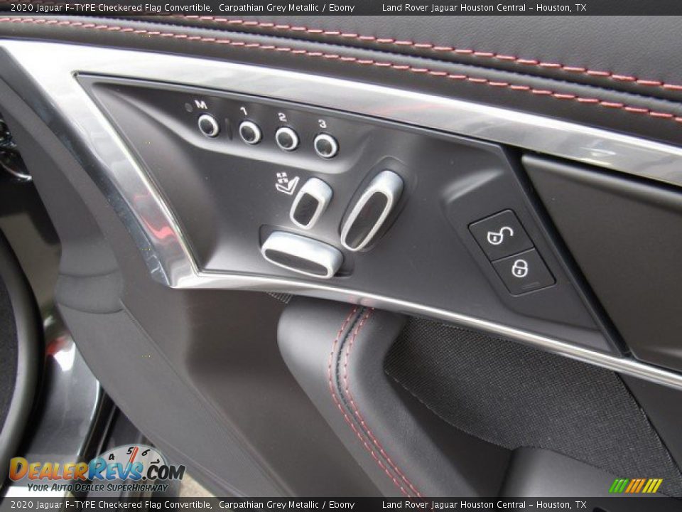 Controls of 2020 Jaguar F-TYPE Checkered Flag Convertible Photo #17