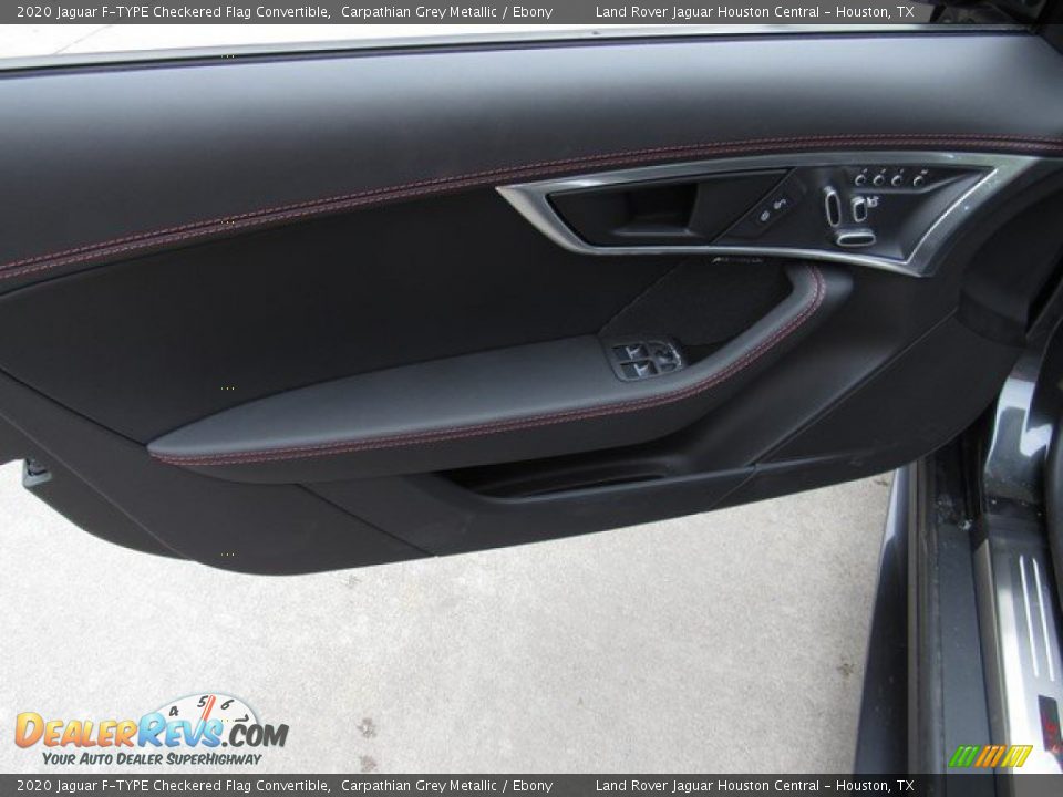 Door Panel of 2020 Jaguar F-TYPE Checkered Flag Convertible Photo #20