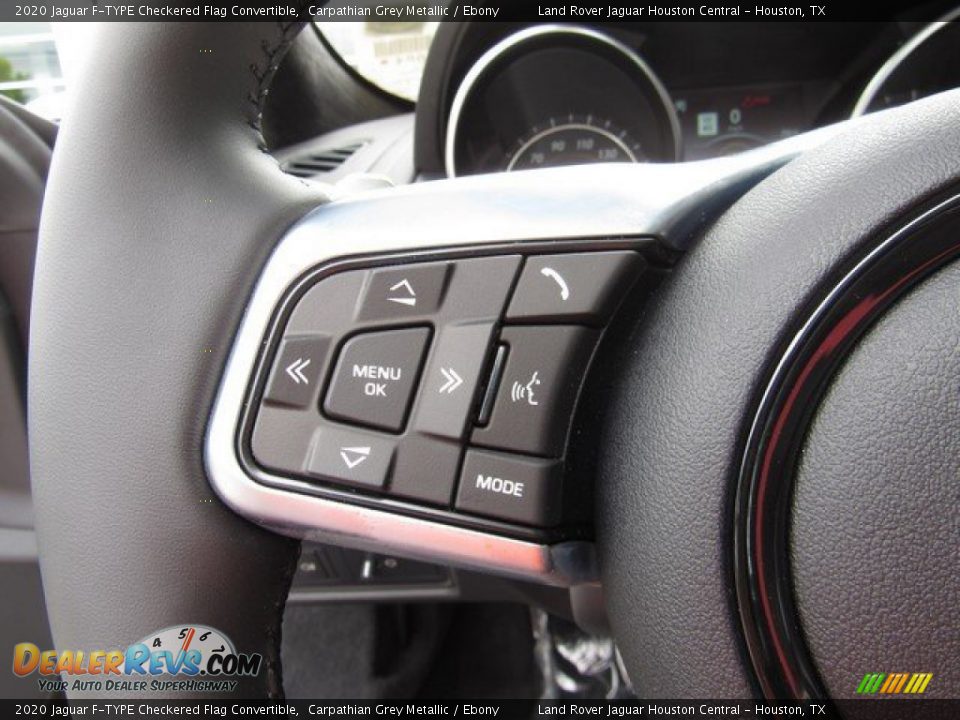 2020 Jaguar F-TYPE Checkered Flag Convertible Steering Wheel Photo #23