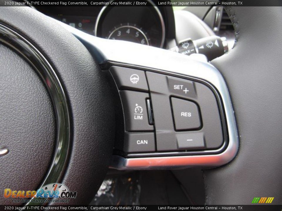 2020 Jaguar F-TYPE Checkered Flag Convertible Steering Wheel Photo #24