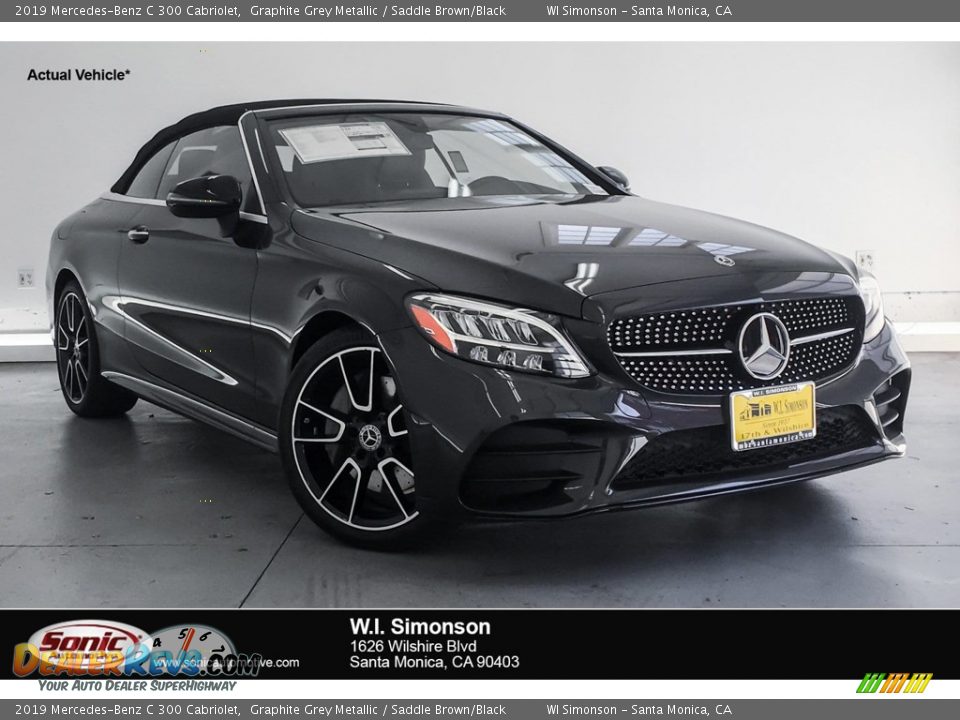 2019 Mercedes-Benz C 300 Cabriolet Graphite Grey Metallic / Saddle Brown/Black Photo #1