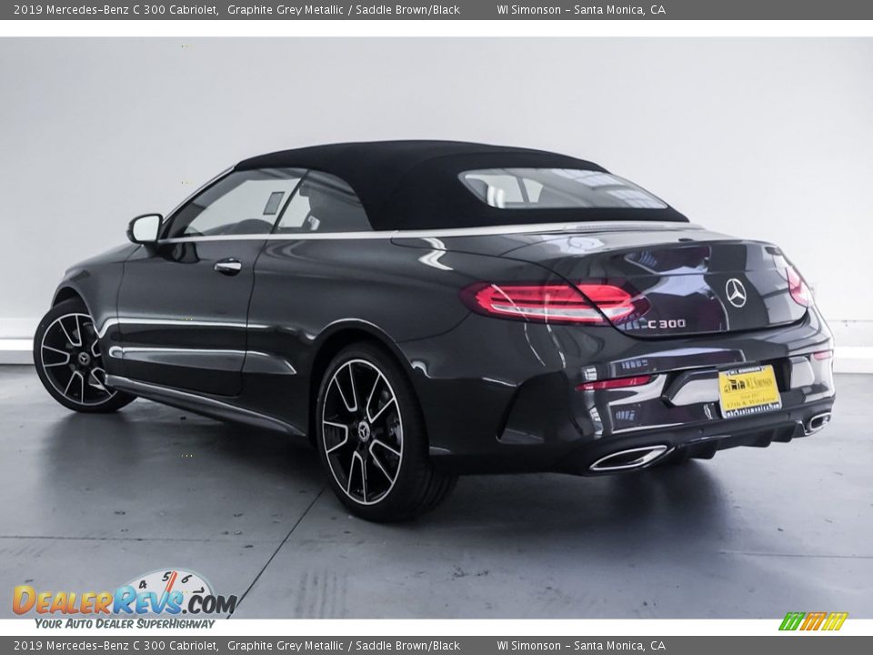 2019 Mercedes-Benz C 300 Cabriolet Graphite Grey Metallic / Saddle Brown/Black Photo #2