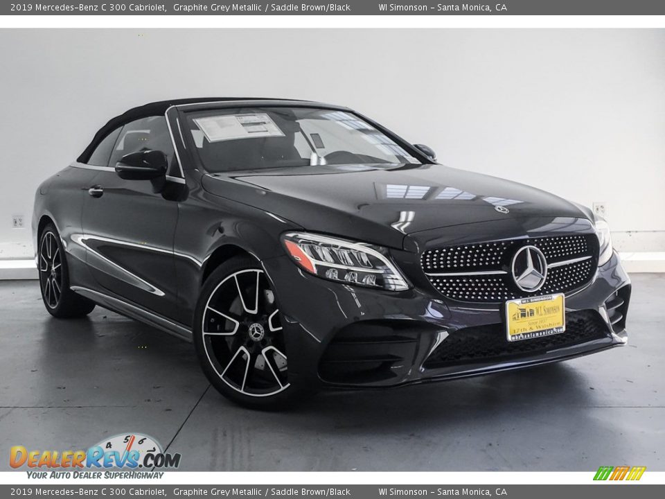 2019 Mercedes-Benz C 300 Cabriolet Graphite Grey Metallic / Saddle Brown/Black Photo #12