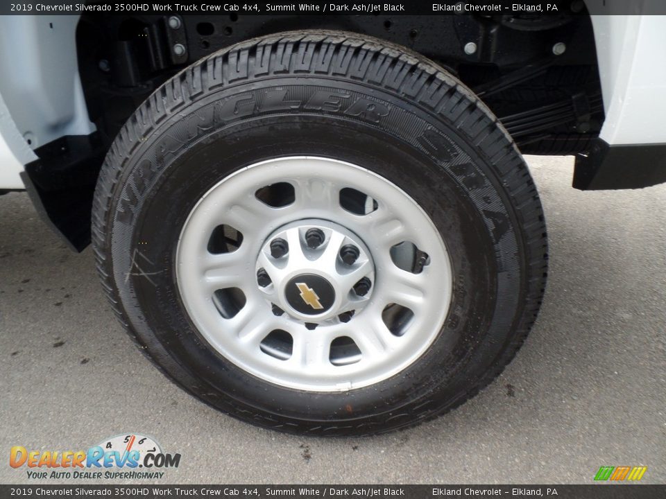 2019 Chevrolet Silverado 3500HD Work Truck Crew Cab 4x4 Summit White / Dark Ash/Jet Black Photo #9