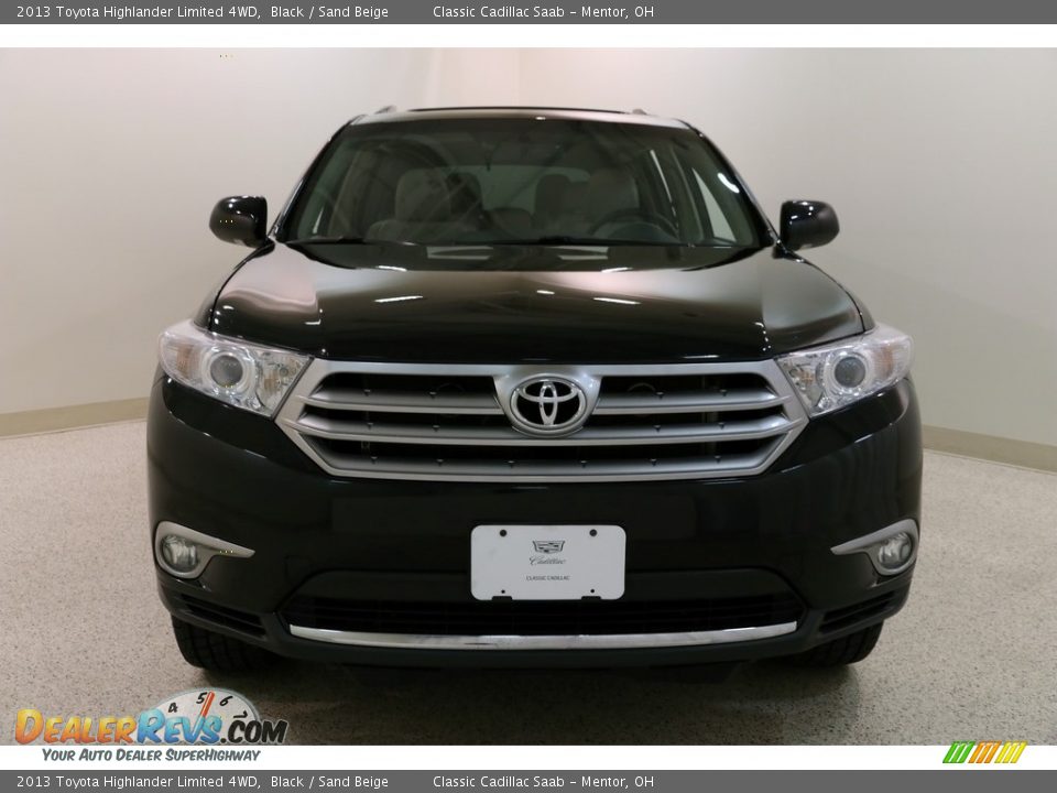 2013 Toyota Highlander Limited 4WD Black / Sand Beige Photo #2