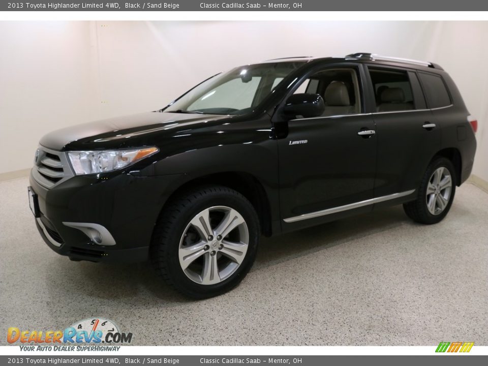 2013 Toyota Highlander Limited 4WD Black / Sand Beige Photo #3