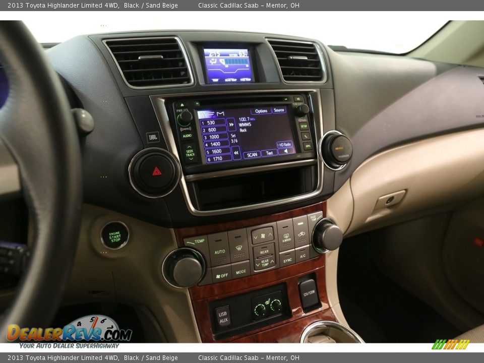 2013 Toyota Highlander Limited 4WD Black / Sand Beige Photo #9