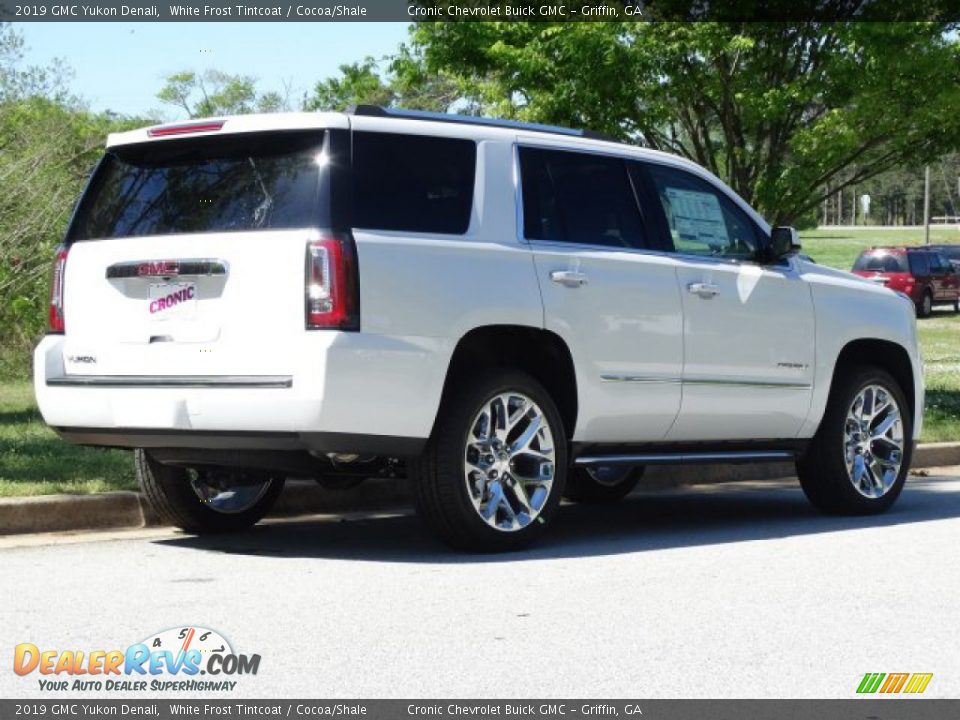 2019 GMC Yukon Denali White Frost Tintcoat / Cocoa/Shale Photo #3