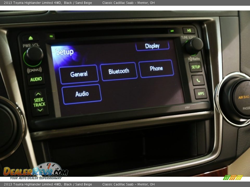 2013 Toyota Highlander Limited 4WD Black / Sand Beige Photo #17