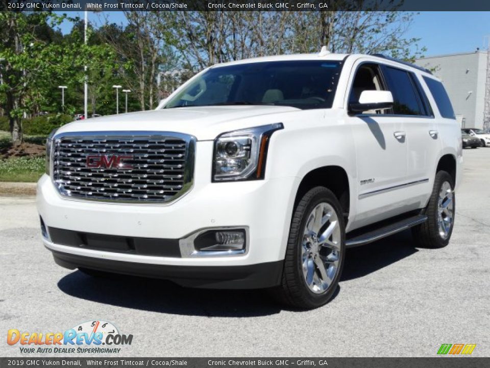 2019 GMC Yukon Denali White Frost Tintcoat / Cocoa/Shale Photo #5